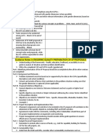 Guidance Notes in Ensuring Quality SP Proposals