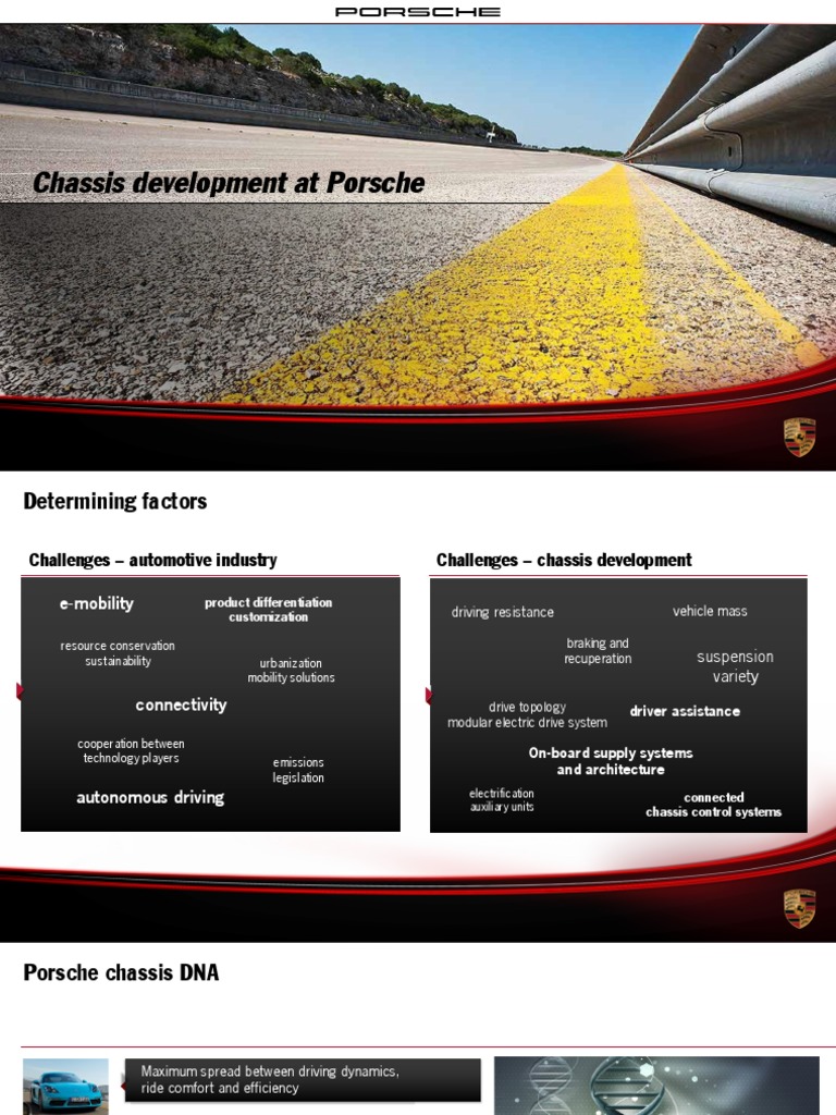 Porsche Chassis Development | PDF | Steering | Manufactured Goods