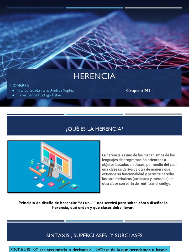 Herencia en Programación Orientada a Objetos | PDF | Herencia ...