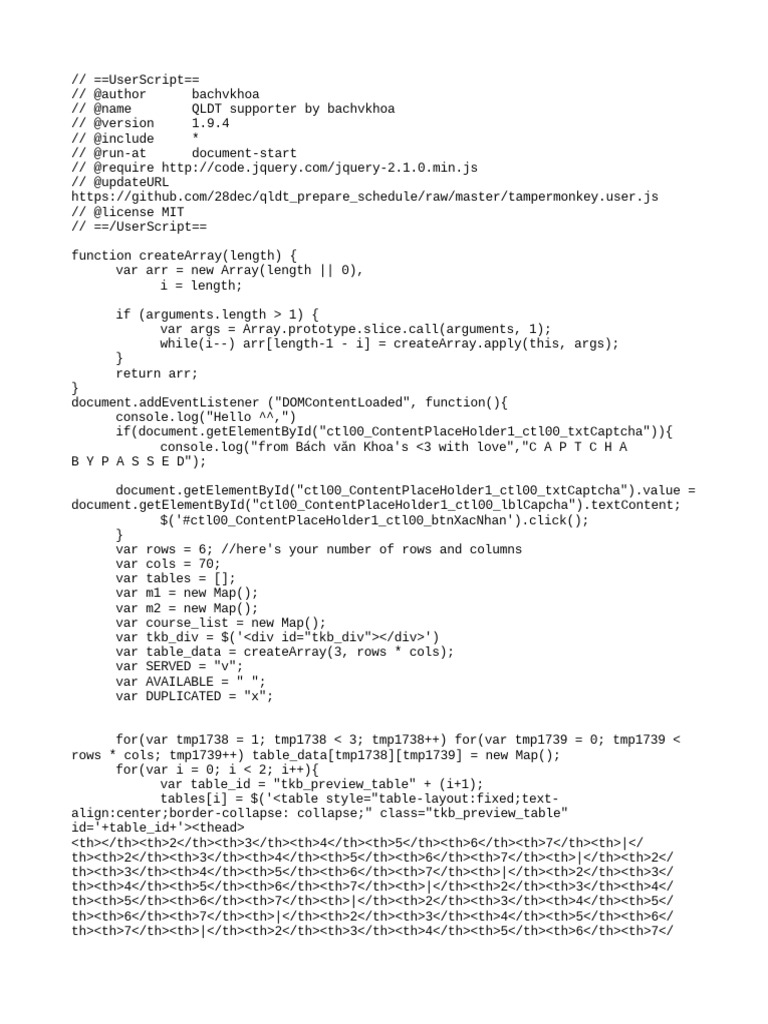 Automated timetable generator a userscript to digitally populate