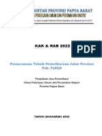 KAK Perencanaan Teknik Pemeliharaan Jalan Provinsi Kab. Fakfak