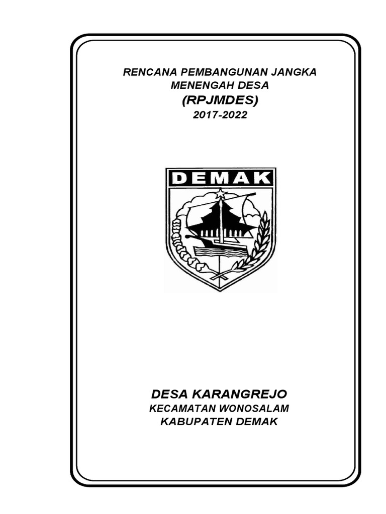 RPJMDES 2017-2022 Desa Karangrejo | PDF