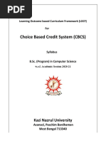 Choice Based Credit System (CBCS) : Kazi Nazrul University