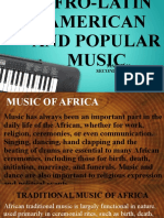 Afro Latin American and Popular Music