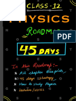 Physics Class 12 45 Days Roadmap