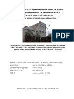 Determinación de Hormonas Tiroideas en Pacientes Ambulatorio Que Asisten Al Laboratorio Virgen Milagrosa Del Mes de Junio A Noviembre 2022