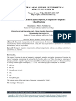 Transportation in The Logistics System, Comparative Logistics Classifications