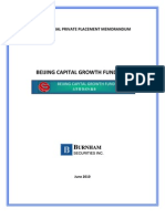 Beijing Capital Growth Fund - PPM