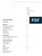 Grammarly Report Analysis Tool Design Score
