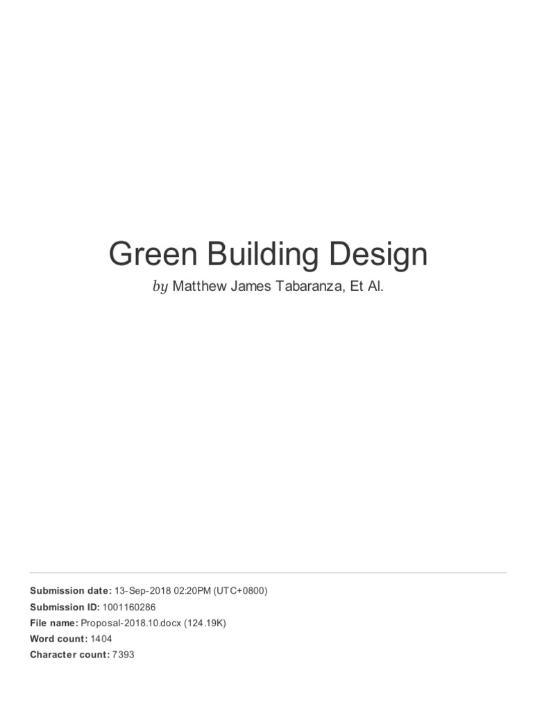 Green Building Design | PDF