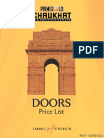 April DOORS Price List (2022)