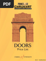 April DOORS Price List (2022)