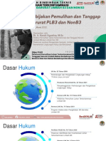 Materi Kebijakan Pemulihan Dan Tanggap Darurat PLB3 Dan NonB3 - KLHK