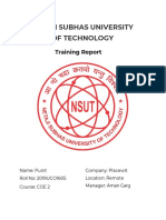 Punit Training Report 2