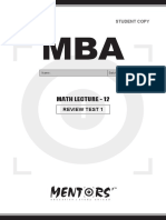 MBA-IBA Math 12