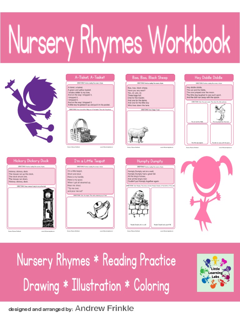 Nursery Rhymes Workbook for Kids | PDF | English Folklore | Children's ...