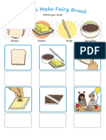 T L 9991 How To Make A Fairy Bread Procedure Word and Picture Matching Activity