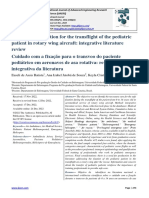 Care With The Fixation For The Transflight of The Pediatric Patient in Rotary Wing Aircraft: Integrative Literature Review