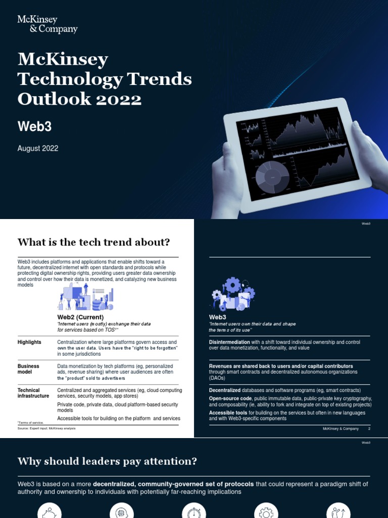Mckinsey Tech Trends Outlook 2022 Web3 | PDF | Cryptocurrency | Market