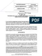 2219 - Resolucion N 265 de 2017 Se Admite Una Querella Policiva y Se Toman Otras Disposiciones