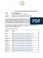 Memo For Regional Offices - LNA Report