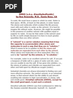DMSO Oral Dosage and Application Guide | PDF | Dimethyl Sulfoxide ...