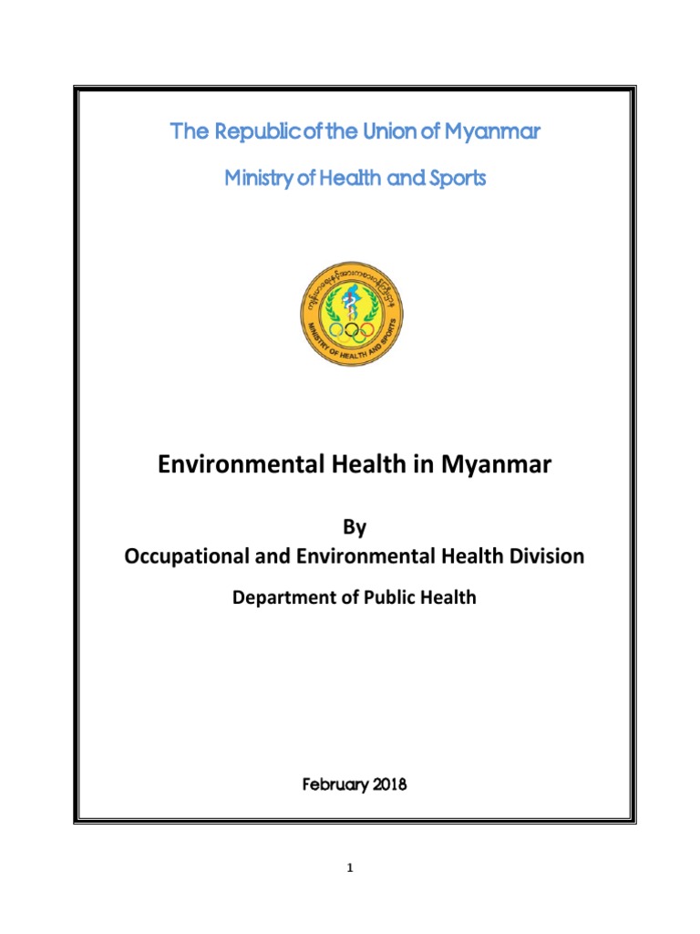 Environmental Health in Myanmar An Analysis of Air Quality, Water