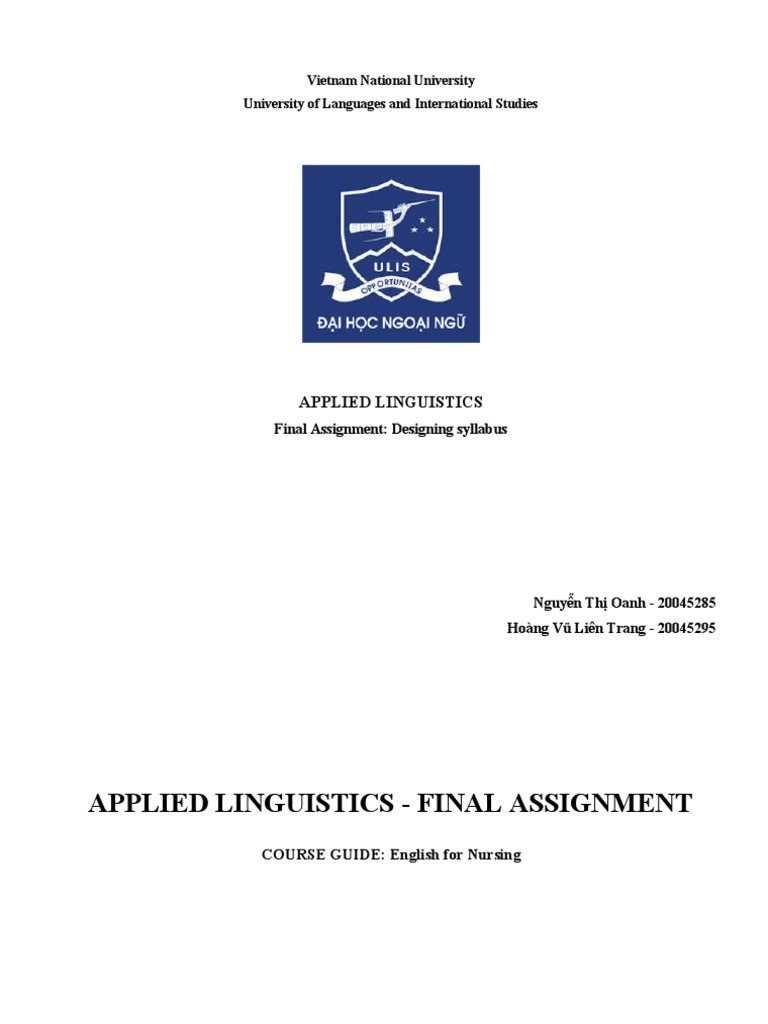 Applied Linguistics - Final Assignment | PDF | Stress (Linguistics ...