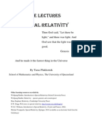 Three Lectures On Special Relativity