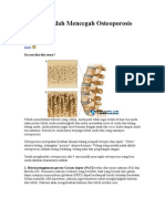 4 Cara Mudah Mencegah Osteoporosis