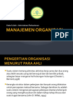 3. Manajemen Organisasi 1
