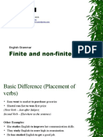 Finite and Non Finite Verbs