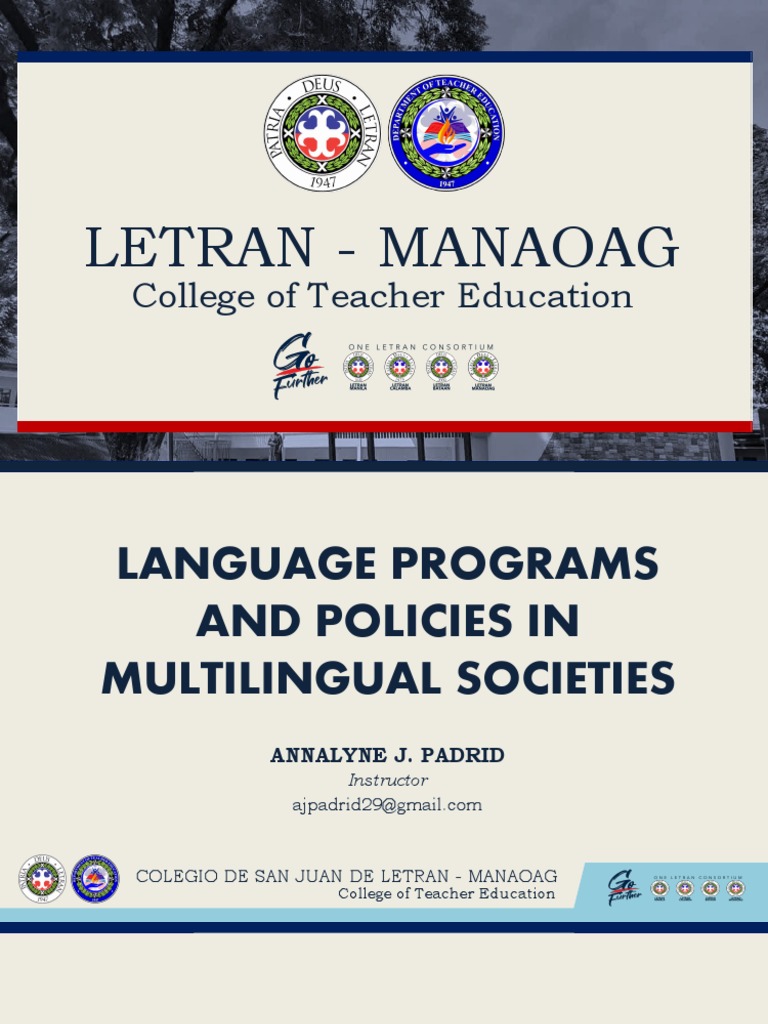 Bilingual Education Programs and Policies in the Philippines | PDF ...