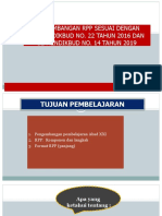 Pengembangan RPP Sesuai Permen 22 TH 2016 Dan SE 14 TH 2019