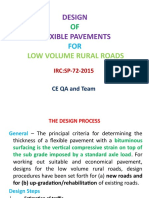 Design of Flexible Pavements For Low Volume Rural Roads - Final