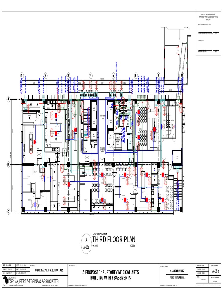 3rd Floor VMAB Mechanical Plan ACU | PDF
