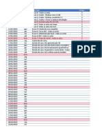 Cronograma de aulas com datas e descrições