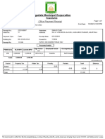Agartala Municipal Property Tax Receipt