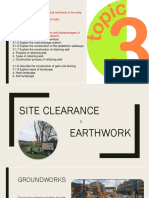 Site Clearance and Earthwork CHP 3