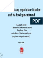 The Hong Kong Population Situation and Its Development Trend