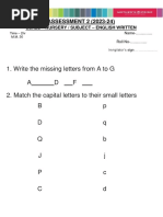 Nursery Maths Test Paper Pdf