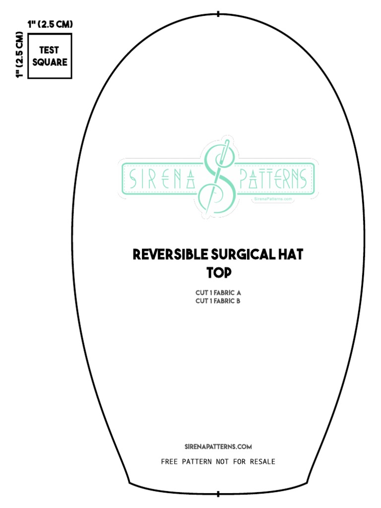 Surgical Hat Pattern PDF
