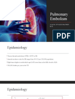 Pulmonary Embolism