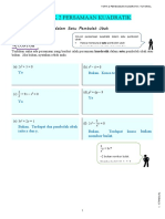 Umc2122 Tutorial 2 Persamaan Kuadratik