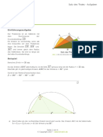 Satz Des Thales - Geometrie - Mathe - Digitales Schulbuch - Aufgaben