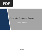 DHI ASM202 Fingerprint-Enrollment-Reader Users-Manual V1.0.0