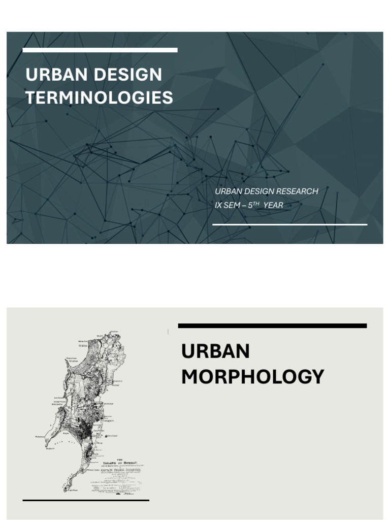 Urban Design Vocabulary | PDF | Cost Of Living | Urban Renewal