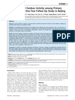 Myopic Shift and Outdoor Activity Among Primary