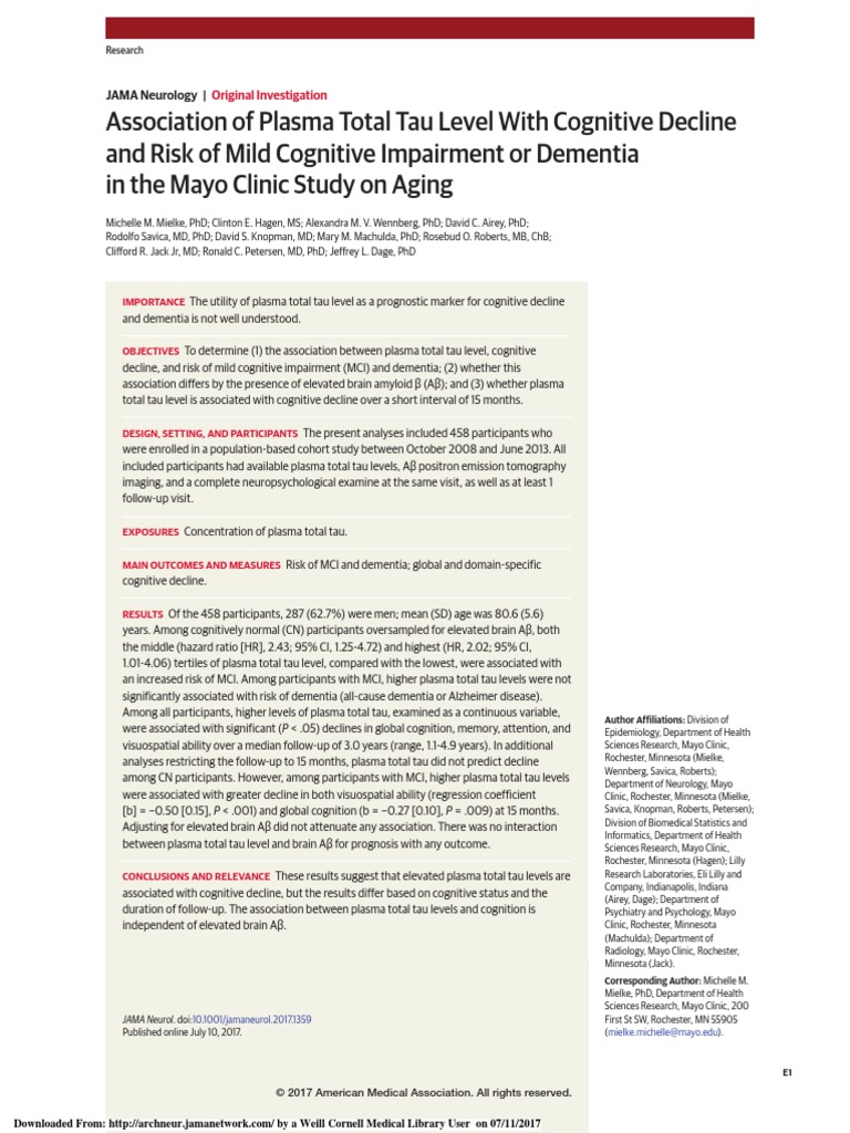 Mayo Clinic Information On Dementia