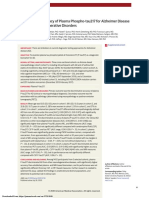 Discriminative Accuracy of Plasma Phospho Tau217 For Alzheimer Disease Vs Other Neurodegenerative Disorders